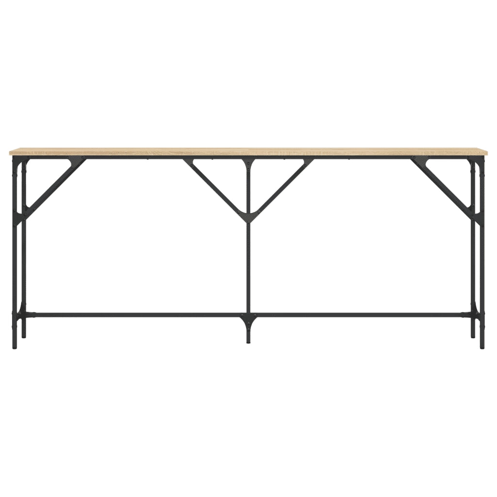 Tavolo Consolle Rovere Sonoma 180x23x75 cm in Legno Multistrato 837768