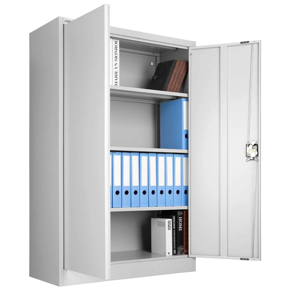 Armadietto in Acciaio Porta Documenti Schedario per Ufficio con Serratura 2 Key
