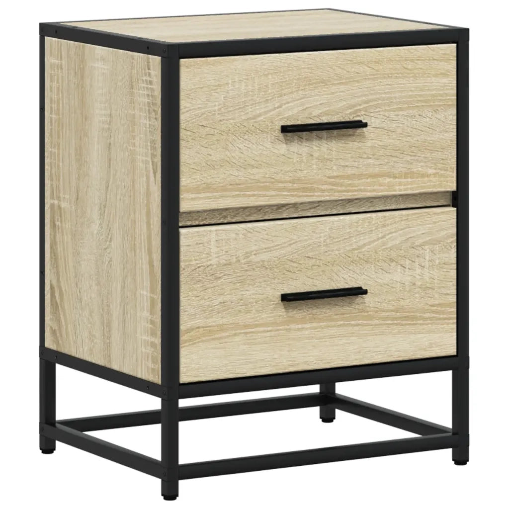 Comodino Rovere Sonoma 40x31x50 cm in Truciolato