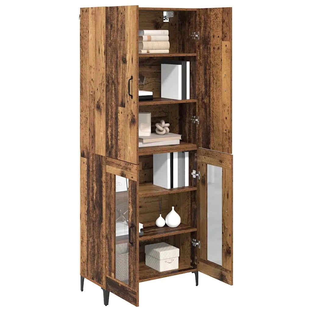 Credenza-Buffet-Armadio da cucina Legno vecchio 69,5 x 34 x 180 cm Legno multistrato 894523