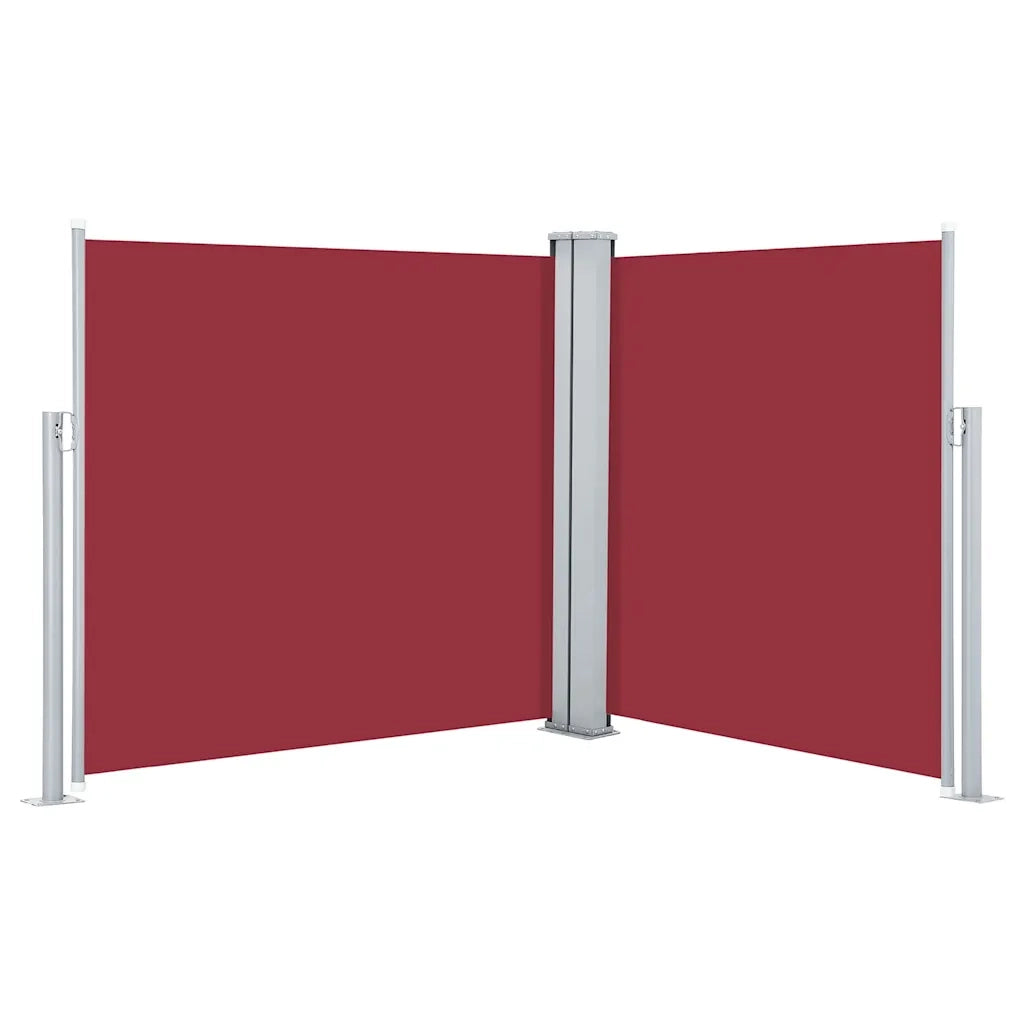Tenda da Sole Laterale Retrattile-Tenda parasole per giardino Rossa 100x600 cm 853926