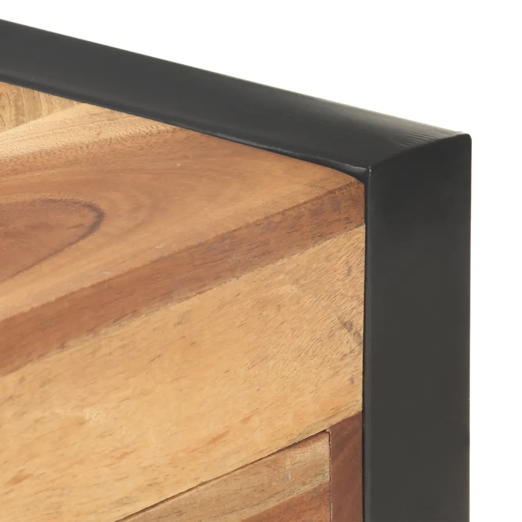 Scrivania 110x50x76 cm in Legno Massello con Finitura Sheesham cod mxl 57259