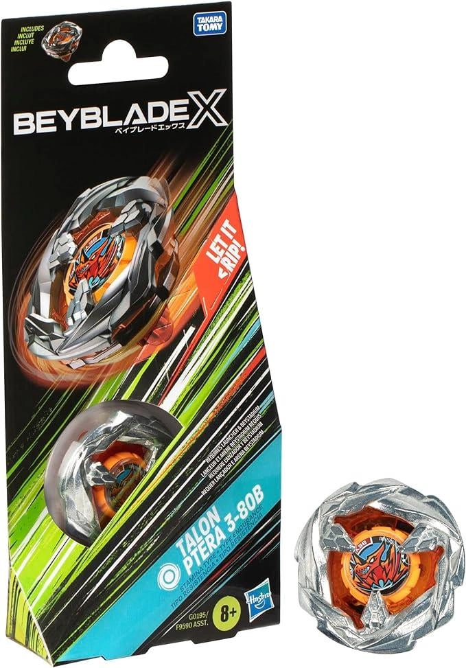 Beyblade X,Talon Ptera 3-80B,Booster pack, beyblade singolo,Hasbro,Eta 8+