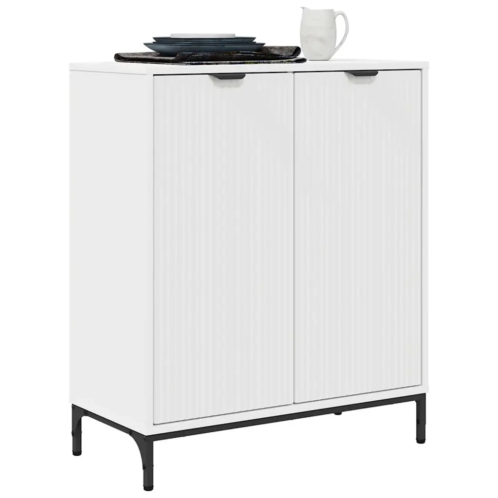 Credenza-Buffet-Armadio da cucina Bianco 69.5 x 33 x 82 cm Legno multistrato