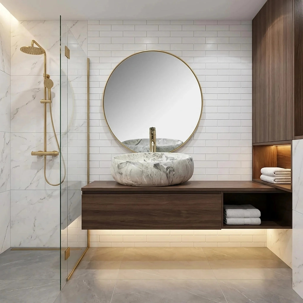 Lavabo Da Appoggio Rea Linda Stone