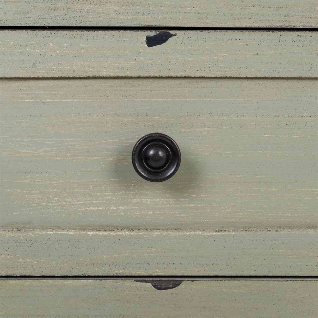 Cassettiera Mobile da ingresso in legno verde 88x38x72h