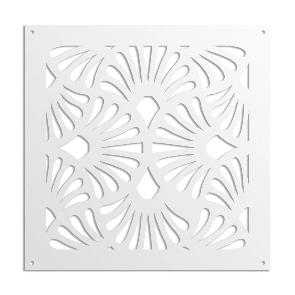 EVENTAILS - Pannello in PVC traforato - Parasole Misura: 73x73 cm, Colore: bianco