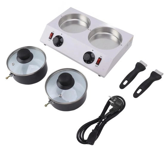 Macchina per sciogliere cioccolato - 2 serbatoi - 80W - Ideale per la preparazione di dolci - Accessorio da cucina in alluminio