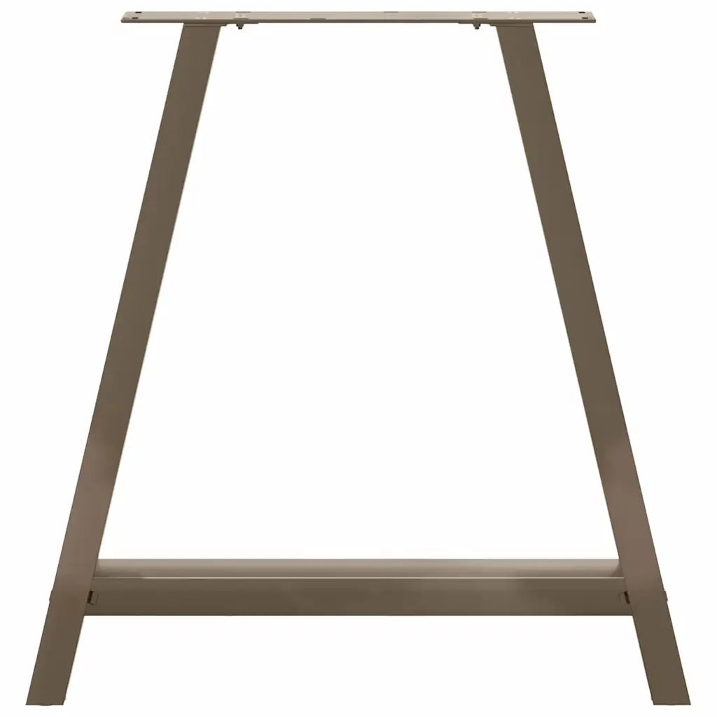 vidaXL Gambe per tavolo da pranzo a forma di A 2 pz 70x(72-73) cm in acciaio