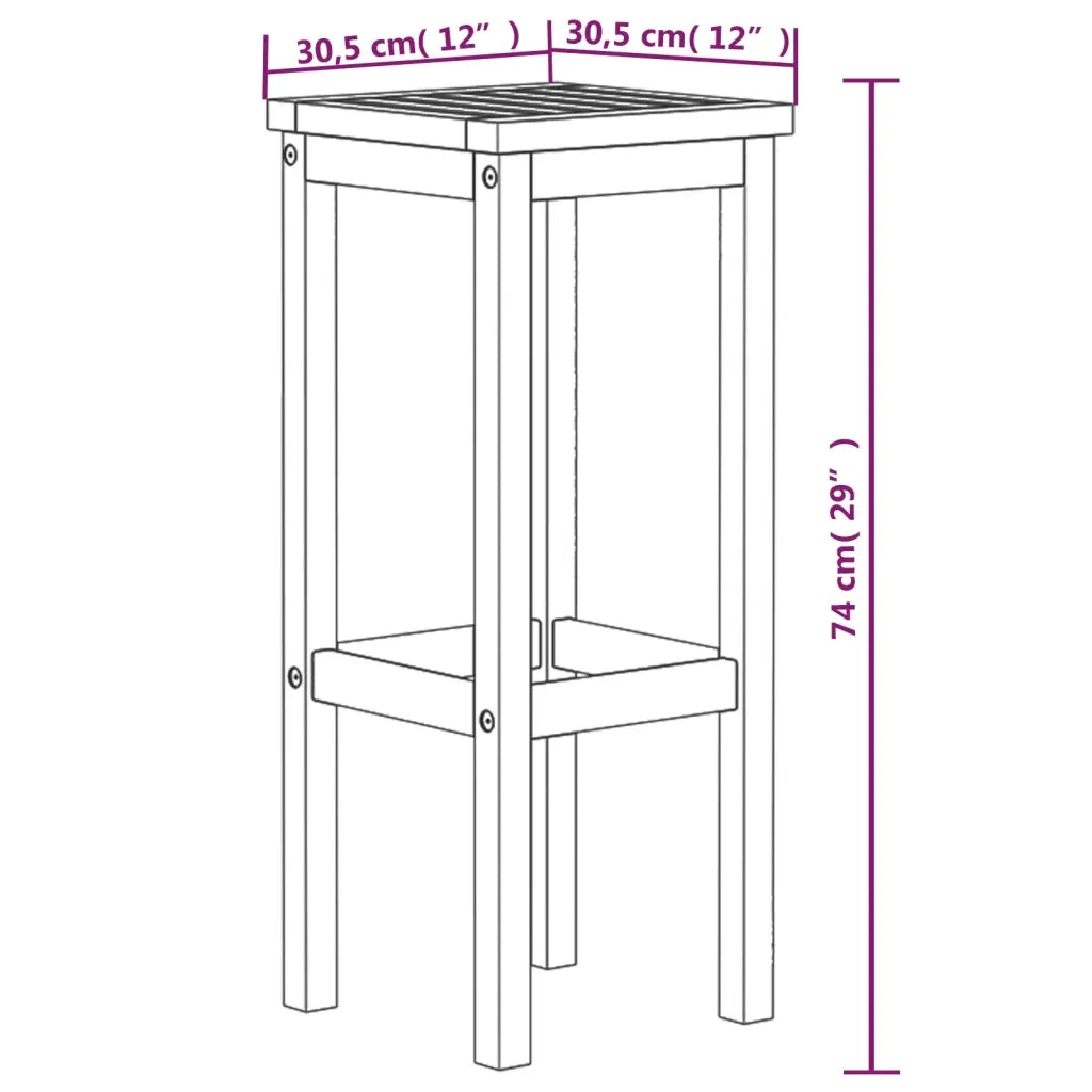 Sgabelli da Bar 8 pz in Legno Massello di Acacia 3115991