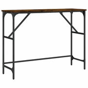 Tavolo Consolle | Tavolo d'Ingresso Rovere Fumo 100x32x75 cm Legno Multistrato