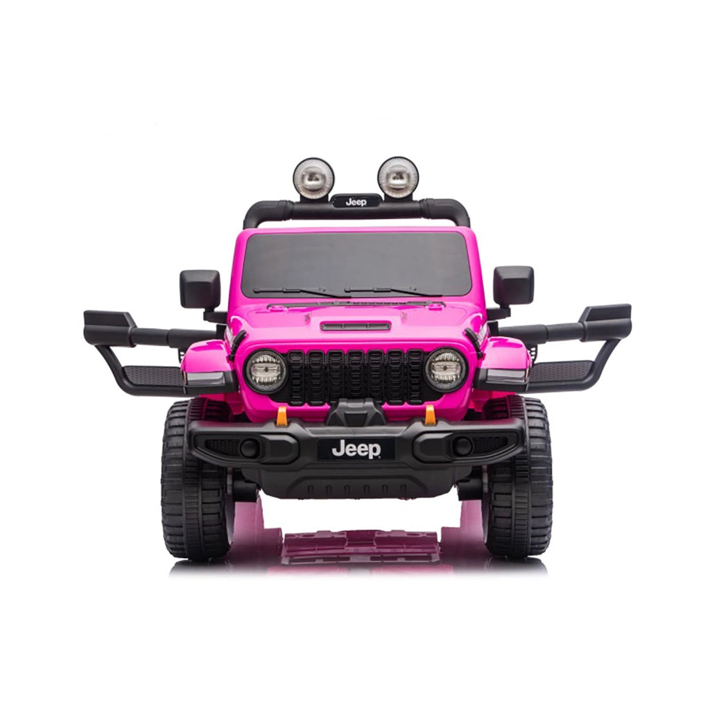 Macchina Elettrica per Bambini Jeep Wrangler Rubicon 12V con Telecomando Rosa