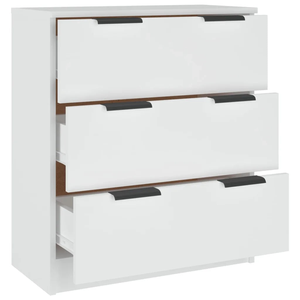 Credenza-Buffet-Armadio da cucina Bianca 60x30x70 cm in Legno Multistrato 144379