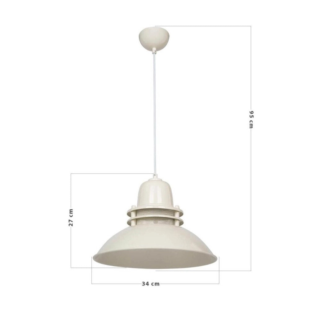 Lampada da soffitto Tibet ASZ0870 colore crema H95xL34