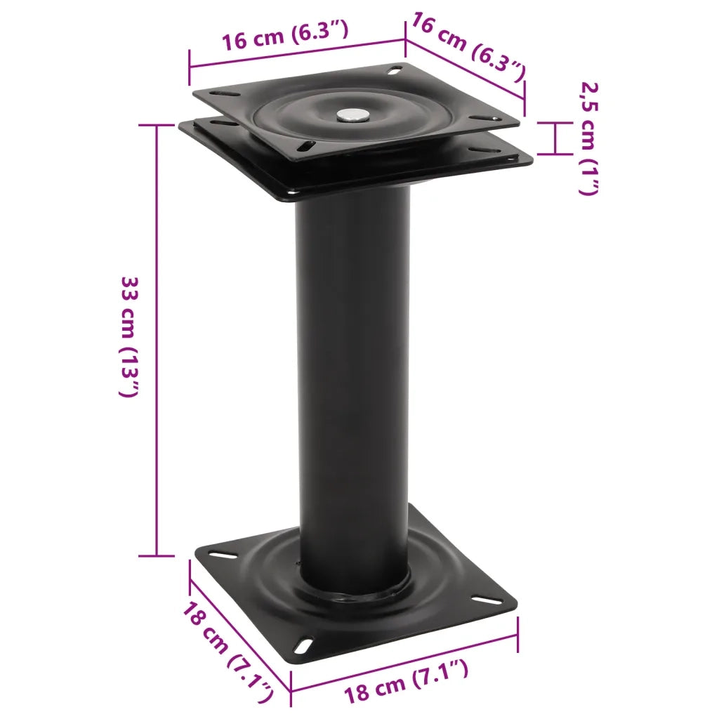 Supporto Sedile Barca con Sedile Girevole a 360Â° in Acciaio