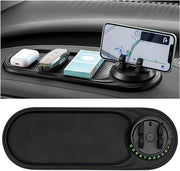 Mat antiscivolo multifunzionale per auto - Lavabile e rotativo 360° con adesivo numeri di telefono