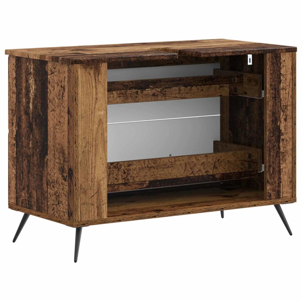 Armadio per Lavabo da Bagno BREDA Legno antico 82 x 41 x 59 cm 897463