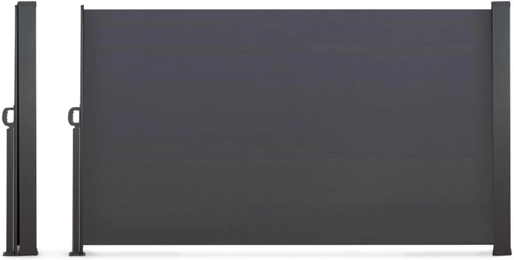 Tenda Laterale Retrattile Esterna 180 x 500 CM Grigio Antracite