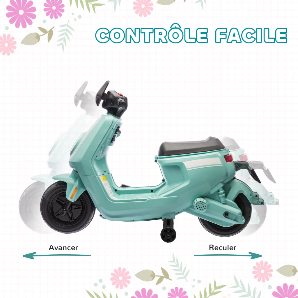 Moto Elettrica Bambini con Musica e Luci ¨C zephmum ¨C Rosso