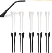 10 paia di lenti antiscivolo in silicone per montature occhiali in metallo disponibili in nero e bianco
