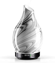 Diffusore di Aria per Olii Essenziali con Timer - Ultrasuono, Silenzioso, Umidificatore con 7 Colori LED - Senza Bisogno di Riscaldamento Automatico