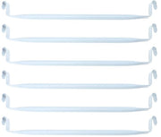 Set di 6 appigli per abiti, appigli per abiti, appigli per organizzatori, appigli per esposizione, appigli per abiti, appigli per abiti, cassetti per armadio, pannelli per bagno, scatola di scarpe in acciaio bianco, modello magico