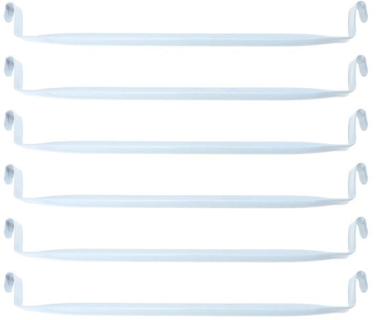 Set di 6 appigli per abiti, appigli per abiti, appigli per organizzatori, appigli per esposizione, appigli per abiti, appigli per abiti, cassetti per armadio, pannelli per bagno, scatola di scarpe in acciaio bianco, modello magico