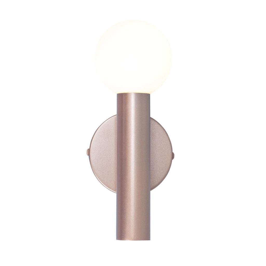Applique moderna caffè tubo sfera vetro G9 5W Italux