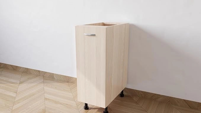 Mobile Base Da 30. Compreso Di Anta H 72 Cm L 30 Cm P 55,5 Cm Compresa Di Piedini 10 Cm colore Rovere