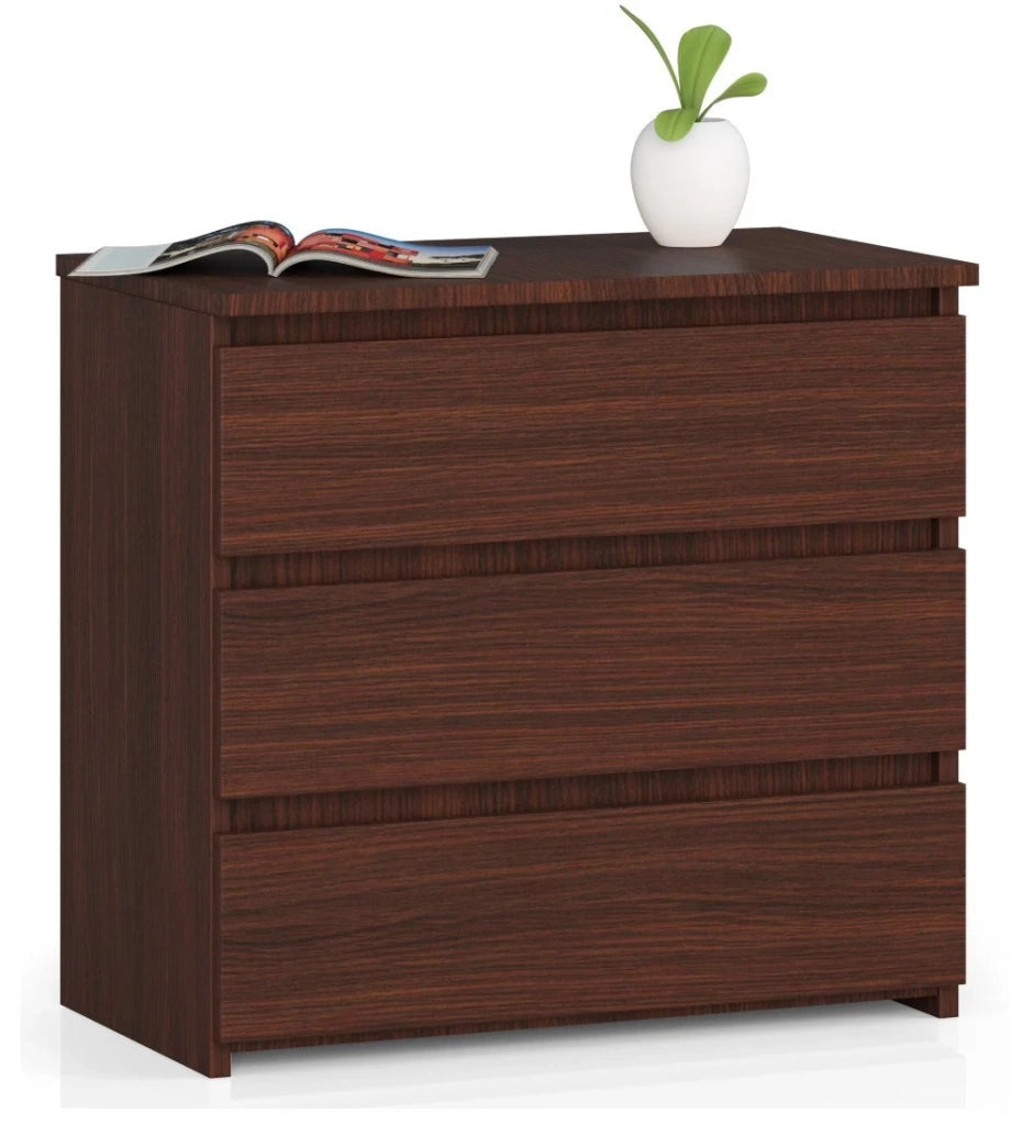 Comodino AKORD CL3 Wengé 60 cm 3 cassetti 60x35x57 cm