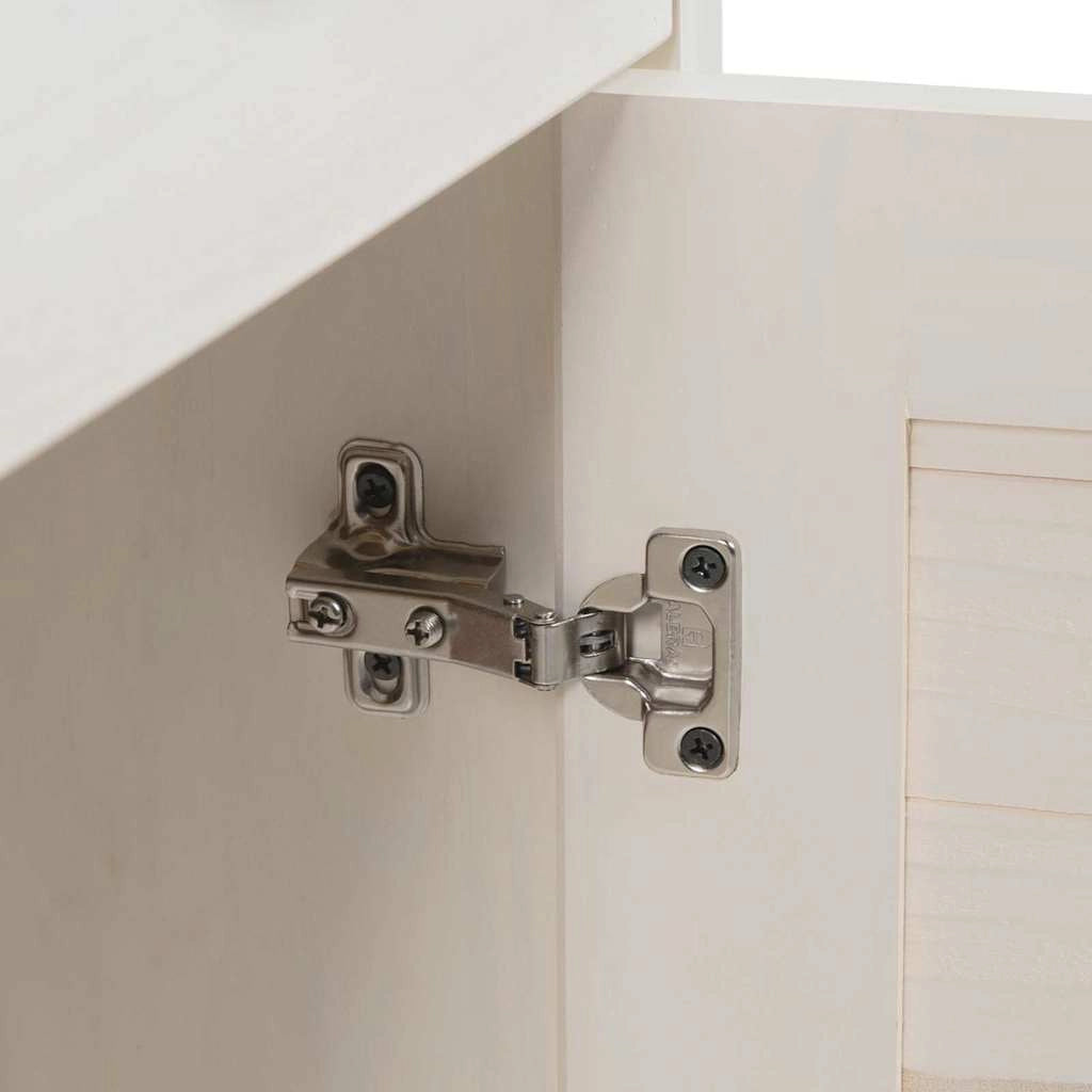 Mobiletto moderno per il bagno 37,5 x 34 x 80 cm con elegante cassetto in legno di pino marrone 02_0057908