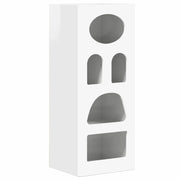 Credenza | Madia | Buffet da pranzo | Armadio da pranzo Bianco Lucido 40 x 35 x 100,5 cm Legno multistrato