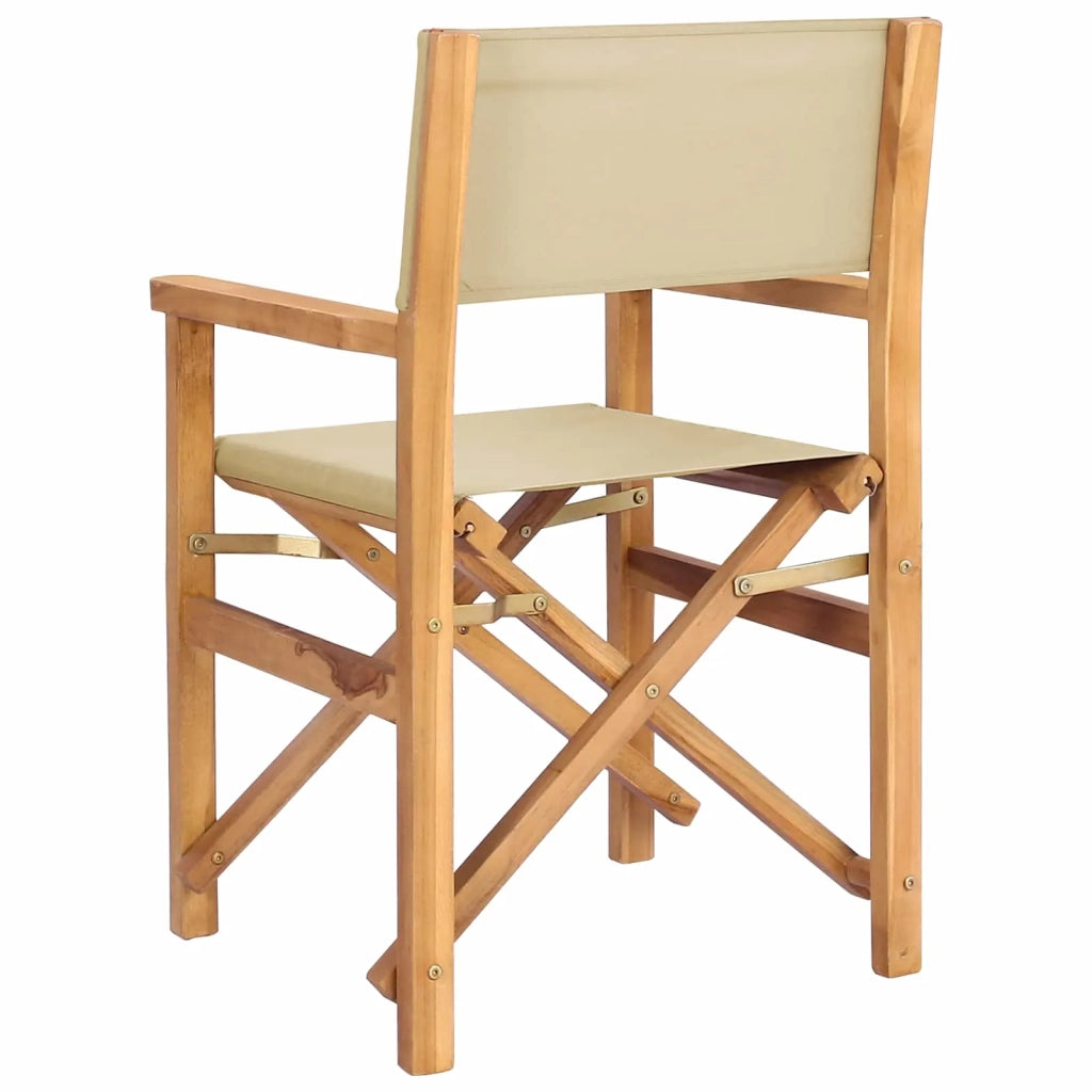 Sedia da Giardino | Sedia da pranzo Marrone e Beige 56 x 54 x 87 cm
