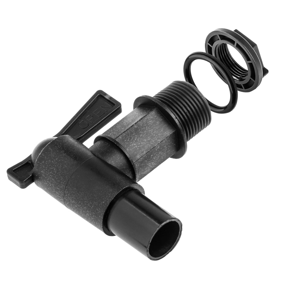 Rubinetto da giardino KADAX 3/4 per serbatoio di acqua piovana con valvola a barilotto.