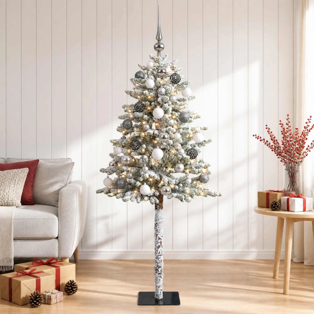 Albero di Natale Artificiale con Palline 150 cm 150 LED 3466182