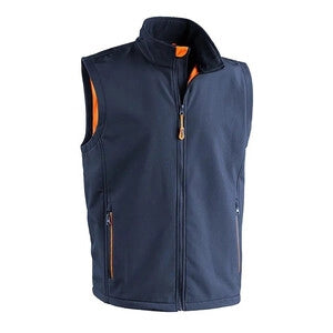 GILET PONENTE SOFTSHELL BLU NAVY/ARANCIO TG. XXL- SOTTOZERO- 1,0 pz