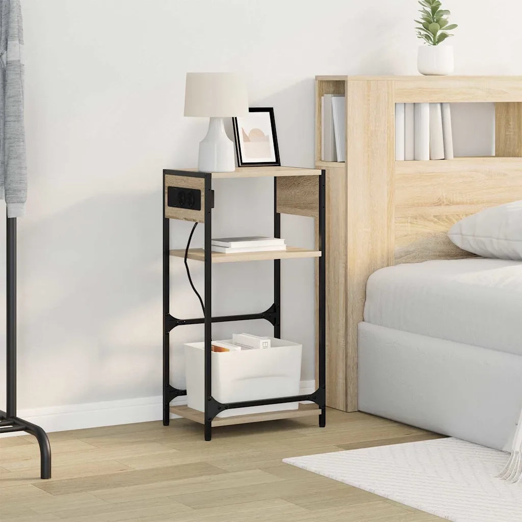 Comodino | Armadio da Notte | Mobiletto da notte Rovere Sonoma 40 x 27 x 76 cm