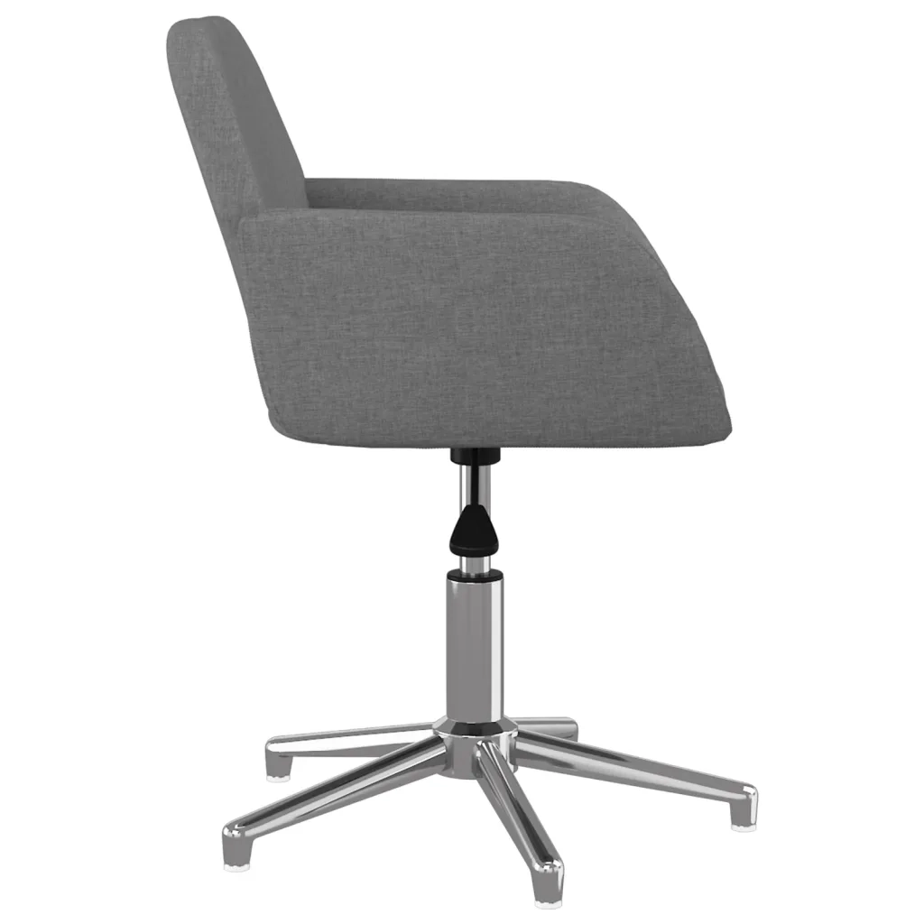 Sedie da Pranzo Girevoli 2 pz Grigio Chiaro in Tessuto 3103030