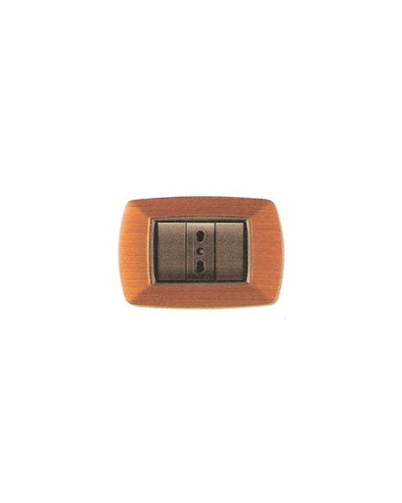 PLACCA COPRINTERRUTTORE LEGNO CHIARO 'MYLIFE' 7 moduli - EC ELETTROCANALI
