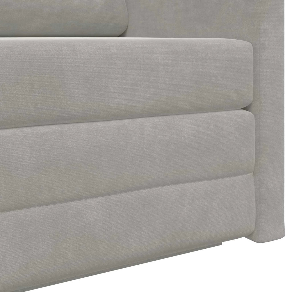 Divano letto Grigio chiaro 124 x 71 x 78 cm Velluto 4106702