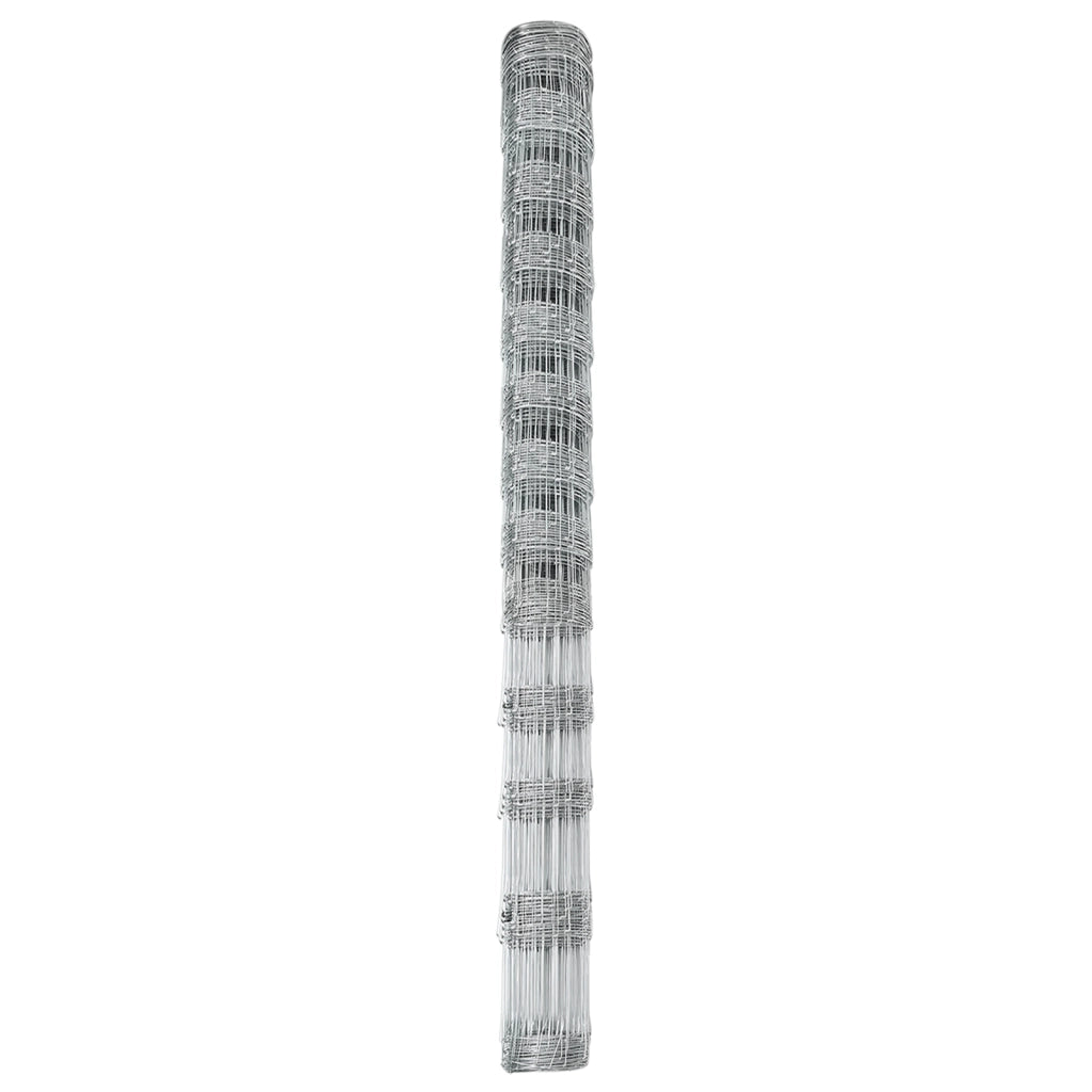 Recinzione da Campo 1,5x50 m Acciaio Galvanizzato