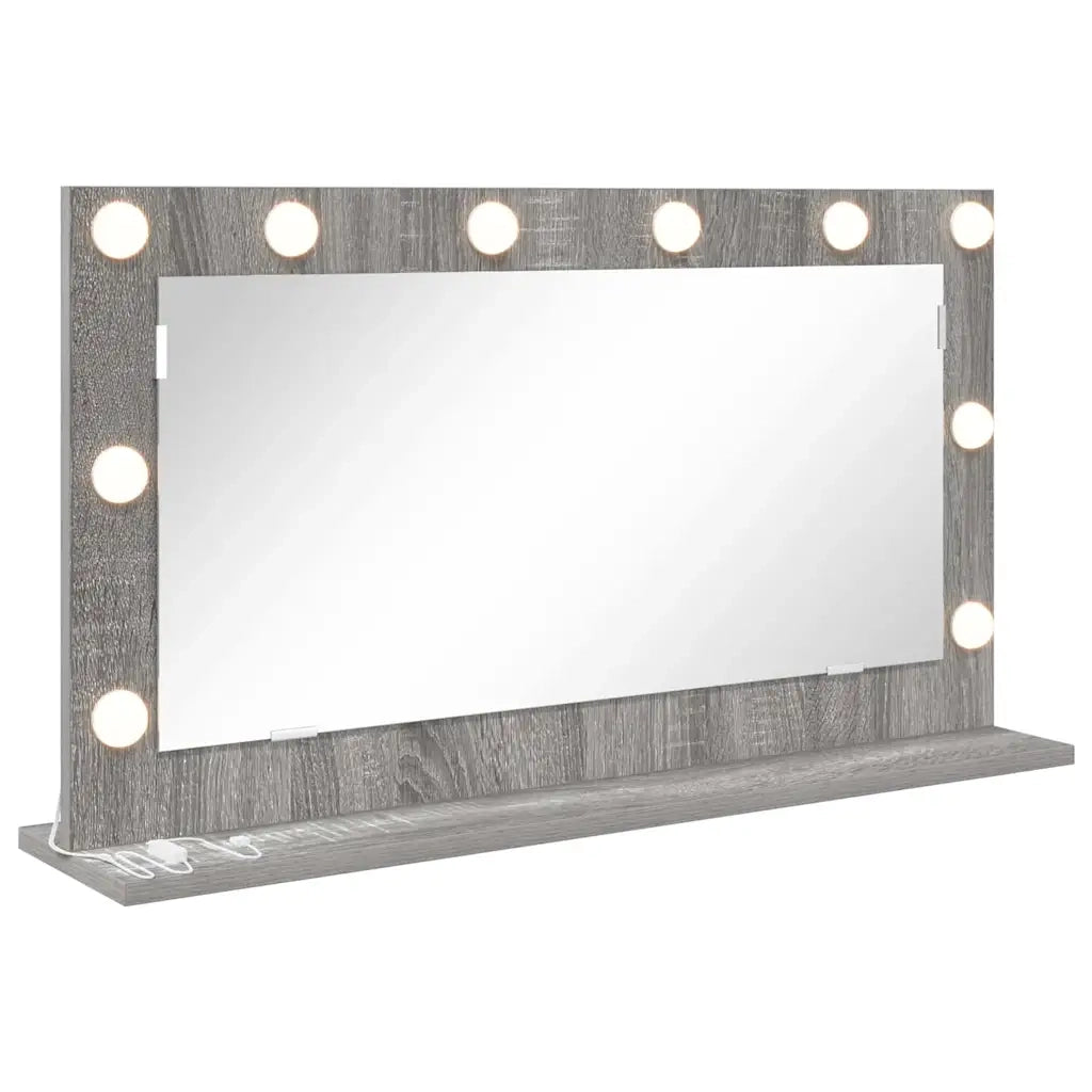 Specchio da Vanità Grigio Sonoma 80 x 45 x 18 cm Rettangolare 868322