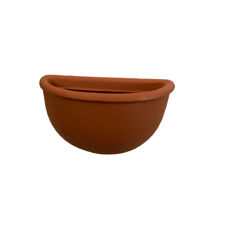 Garden Italia GERLA Vaso a Parete / Basket Liscio 32×16×20 cm in Resina – Made in Italy, Leggero e Antiurto, 100% Riciclabile Colore: TERRACOTTA