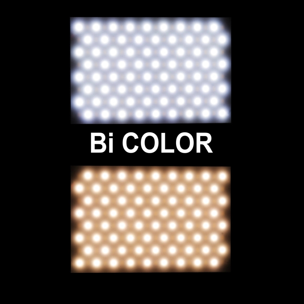 LED Niova 150 Bi Color Luce fotografica per video con batteria inclusa, lampada on-camera 15 W, temperatura colore regolabile 3200-566 K, dimmerabile