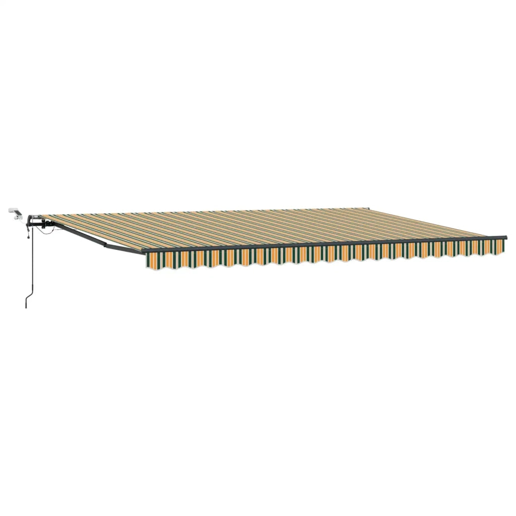 Tessuto per Tenda con Verde e giallo 500 × 350 cm Poliestere 3331580