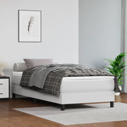 Giroletto a Molle con Materasso Bianco 90x200 cm in Similpelle 3144238