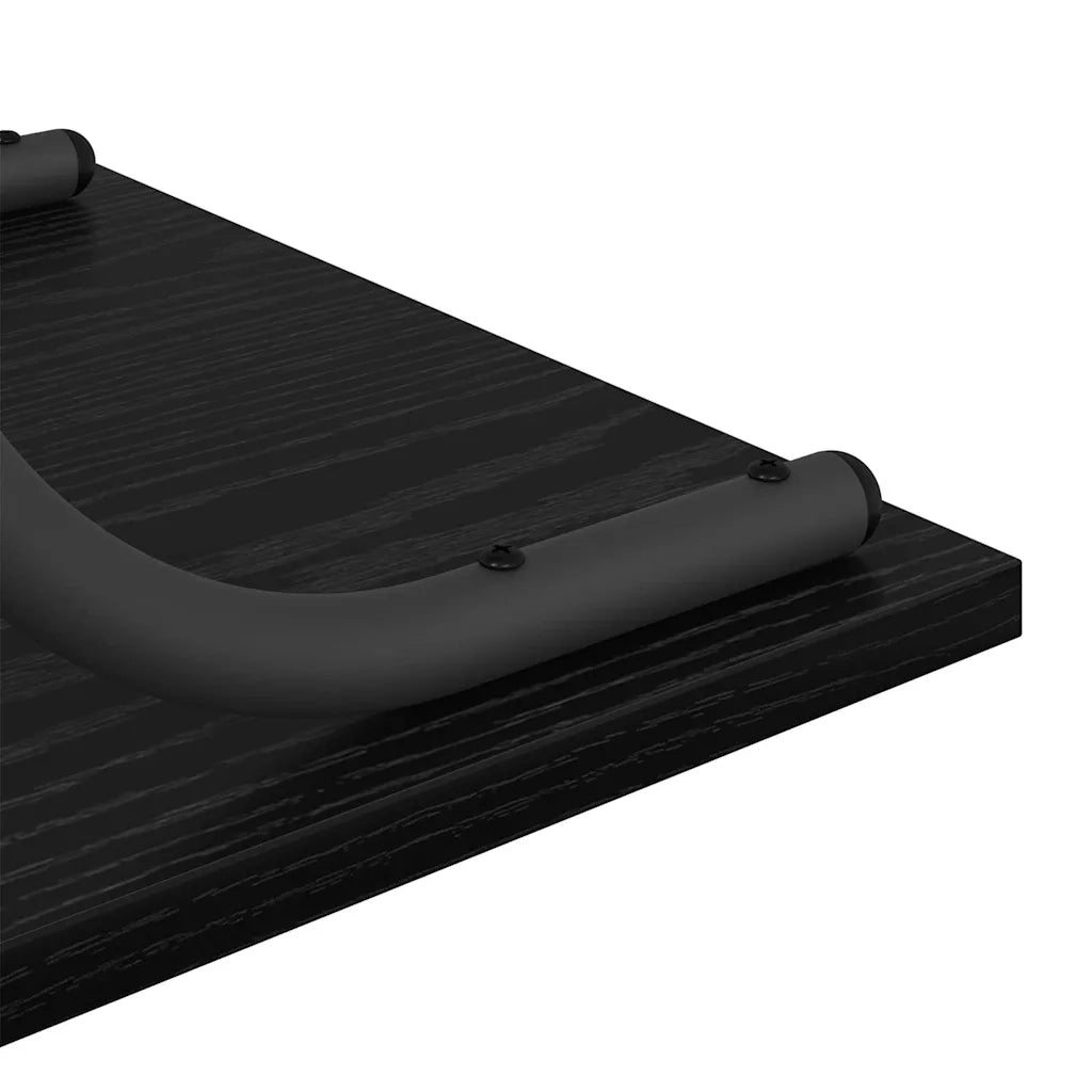 Tavolo consolle con lo scaffale Rovere Nero 101 x 35 x 80,5 cm 868469