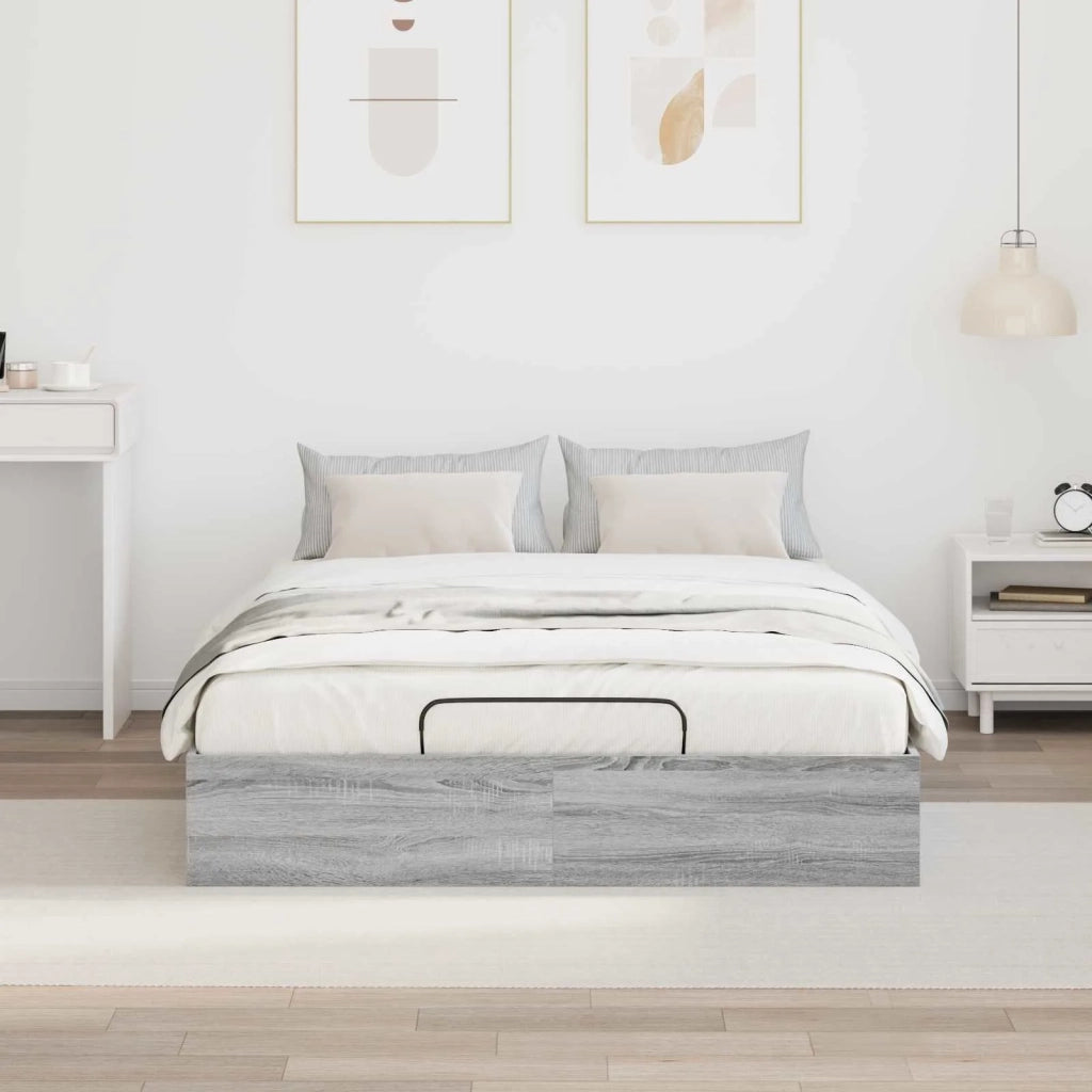 Letto ottomano Grigio Sonoma 193 x 120 x 25 cm Truciolare