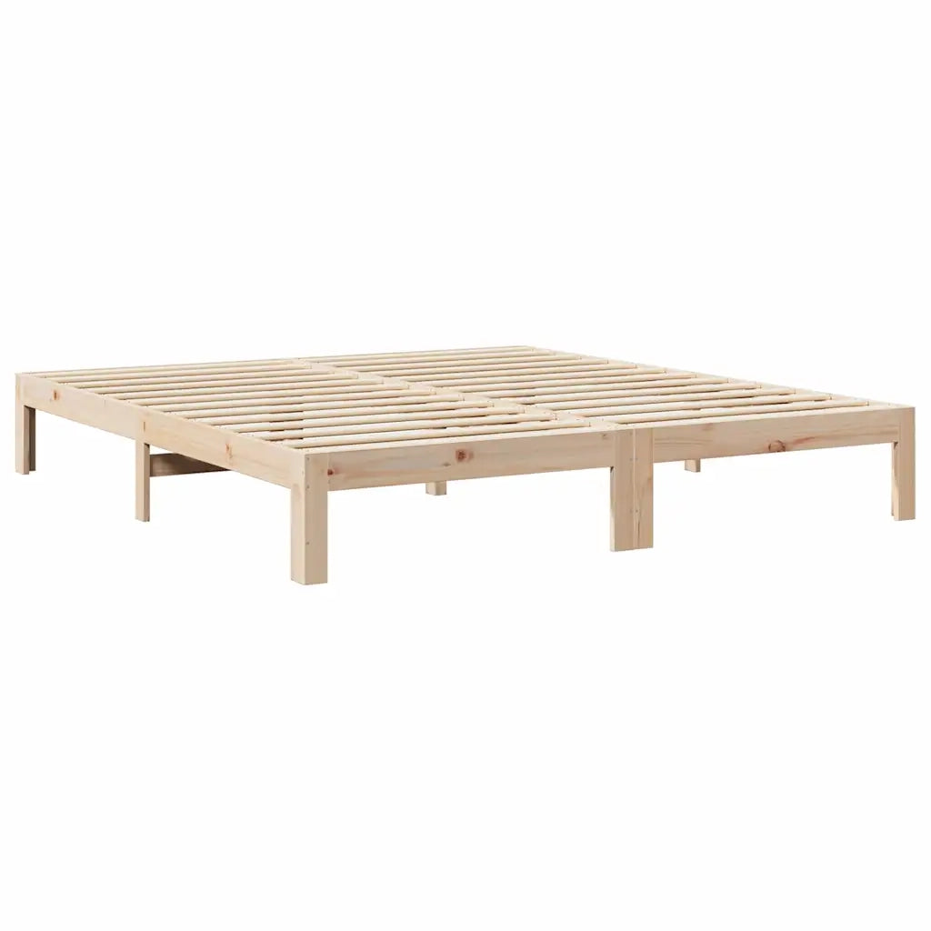 Giroletto senza Materasso 160x200 cm in Legno Massello di Pino 859217