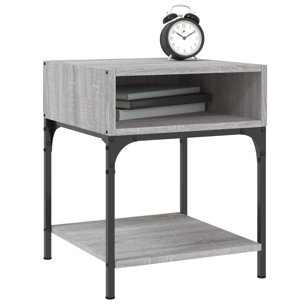 Comodini 2 pz Grigio Sonoma 40x41x50 cm in Legno Multistrato 825880